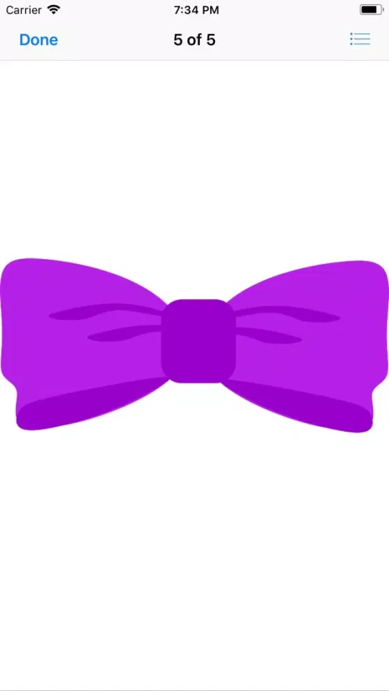 Capturas de tela do Bow Tie Sticker Pack