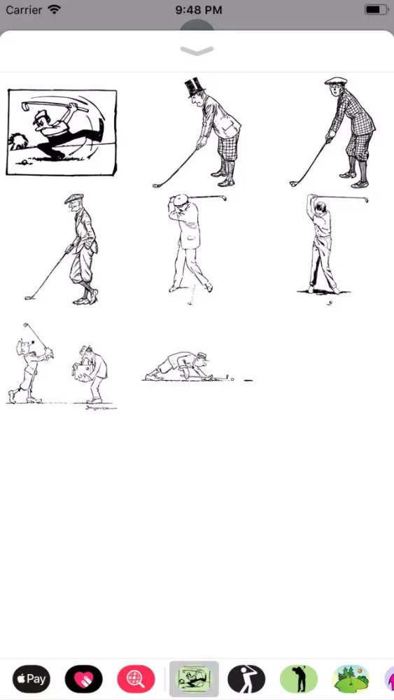 Golf Caricature Sticker Pack Screenshots
