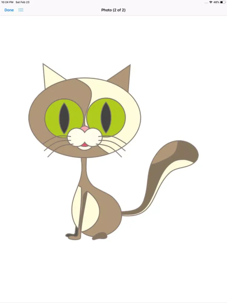 ภาพหน้าจอของ Cat Graphics iPad 