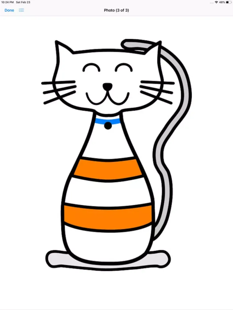 ภาพหน้าจอของ Cat Graphics iPad 