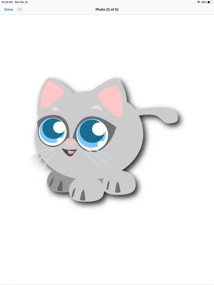ภาพหน้าจอของ Cat Graphics iPad 