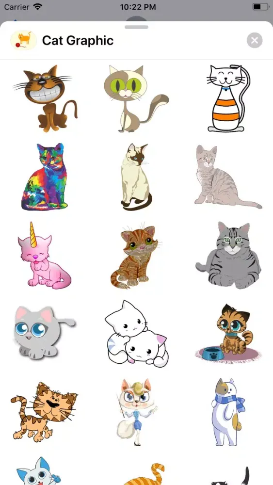 ภาพหน้าจอของ Cat Graphics