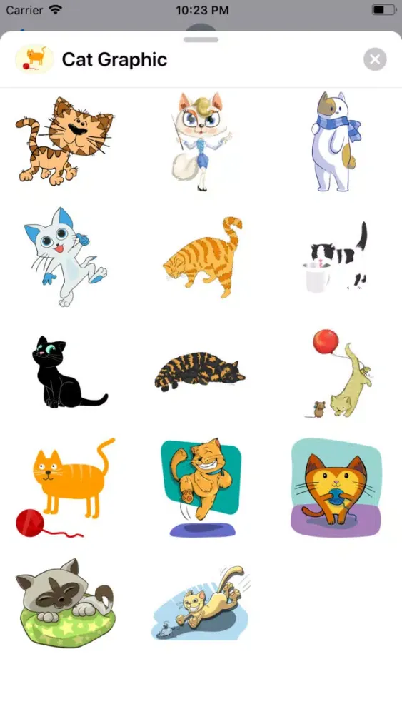 ภาพหน้าจอของ Cat Graphics