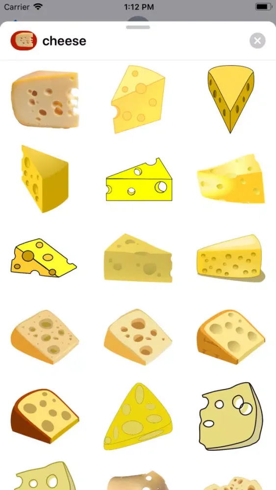 Zrzuty ekranu Tasty Cheese Stickers