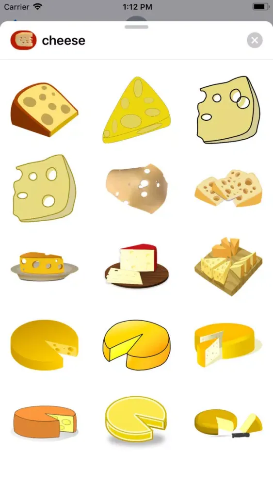 Zrzuty ekranu Tasty Cheese Stickers