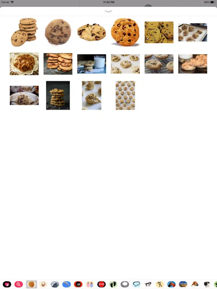 Captures d'écran de Chocolate Chip Cookie Stickers iPad 