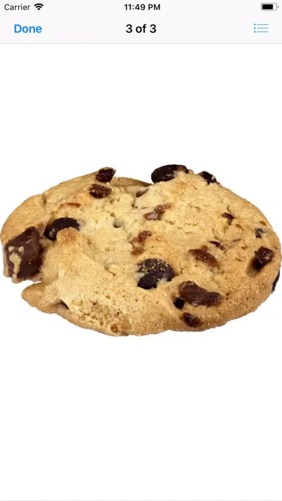 Captures d'écran de Chocolate Chip Cookie Stickers