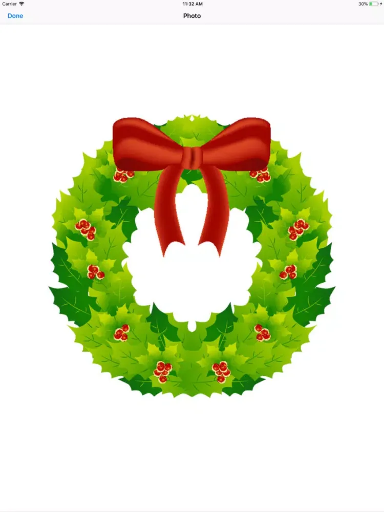 Ảnh chụp màn hình của My Christmas Wreath Stickers iPad 