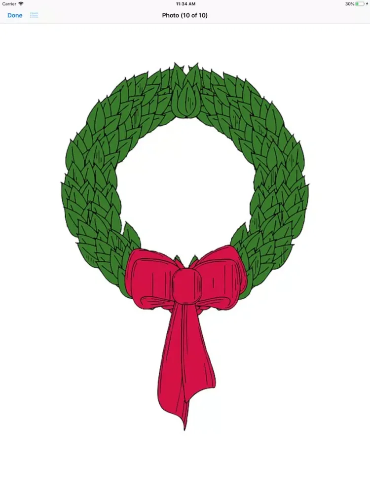 Ảnh chụp màn hình của My Christmas Wreath Stickers iPad 