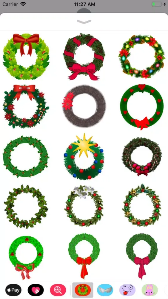 Ảnh chụp màn hình của My Christmas Wreath Stickers