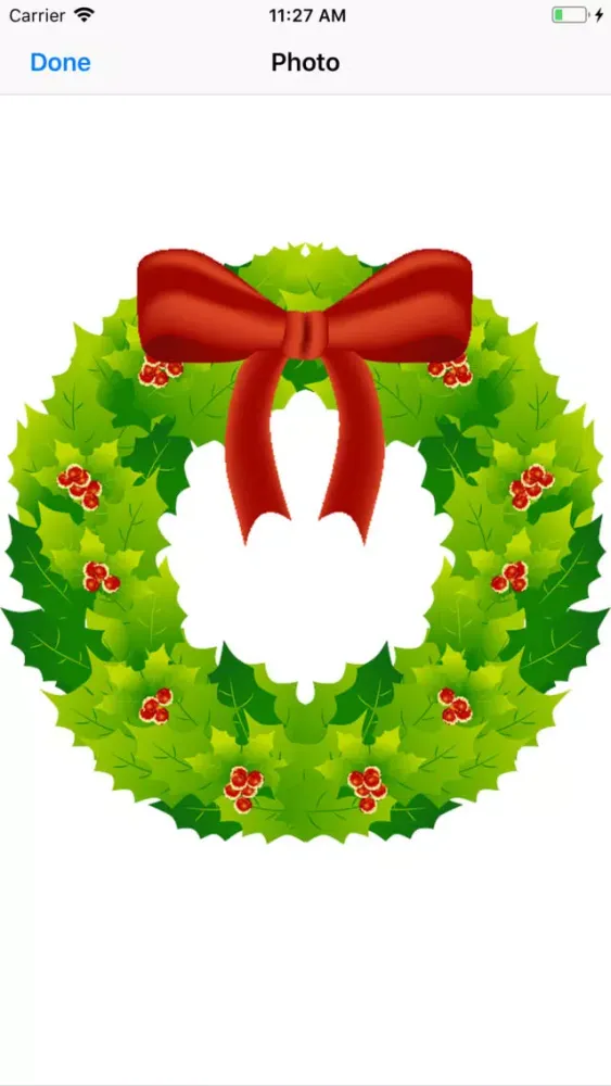 Ảnh chụp màn hình của My Christmas Wreath Stickers