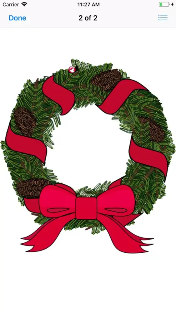 Ảnh chụp màn hình của My Christmas Wreath Stickers