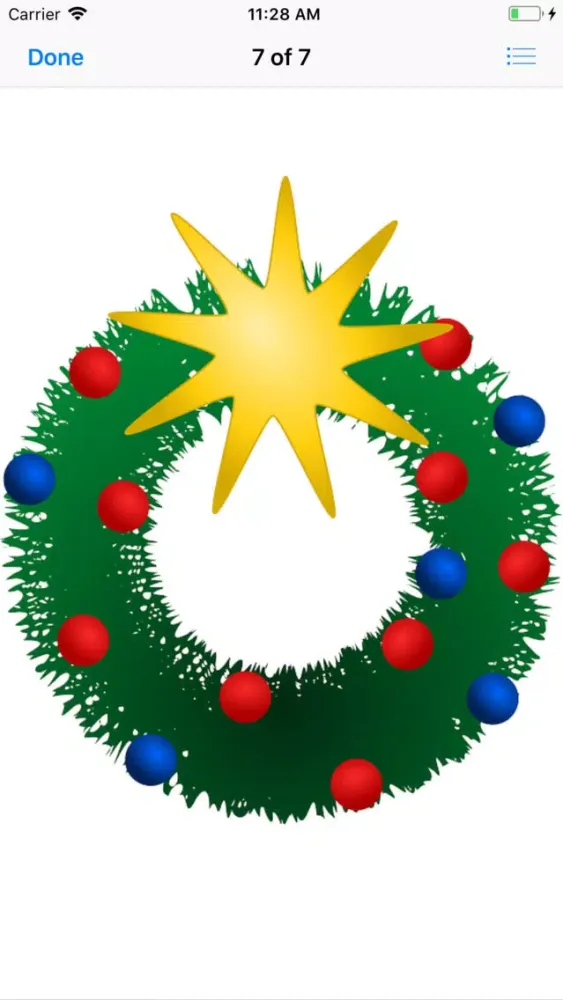 Ảnh chụp màn hình của My Christmas Wreath Stickers