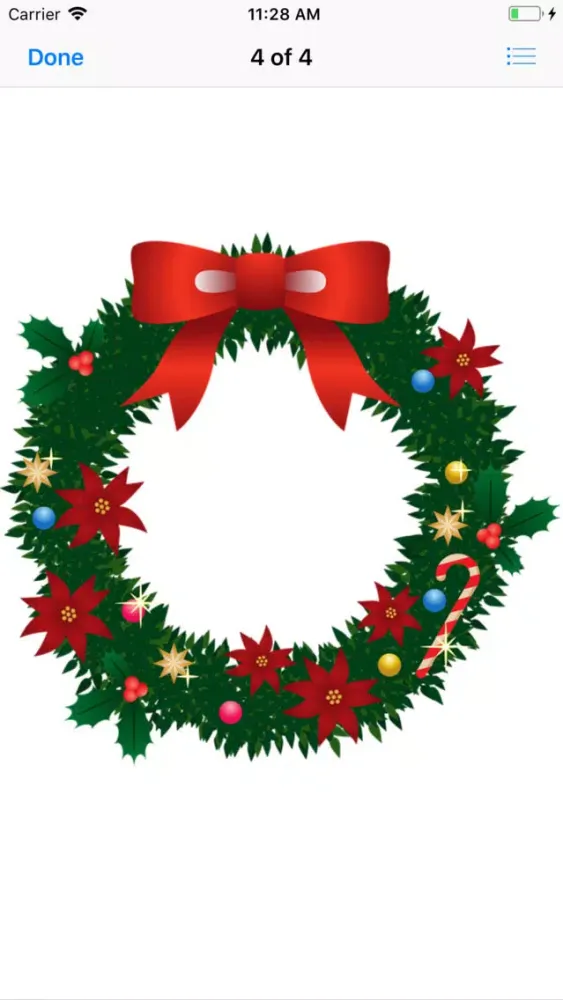 Ảnh chụp màn hình của My Christmas Wreath Stickers