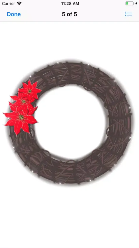 Ảnh chụp màn hình của My Christmas Wreath Stickers