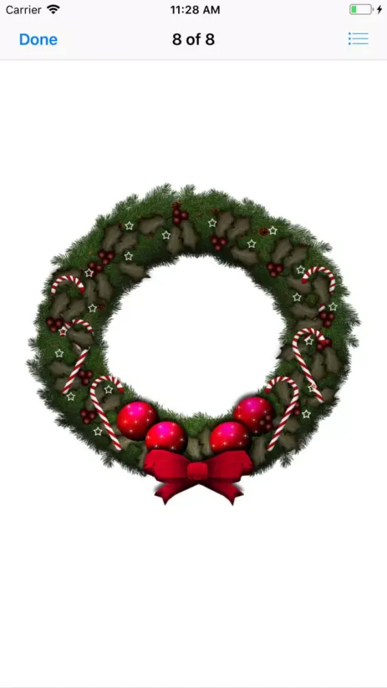 Ảnh chụp màn hình của My Christmas Wreath Stickers