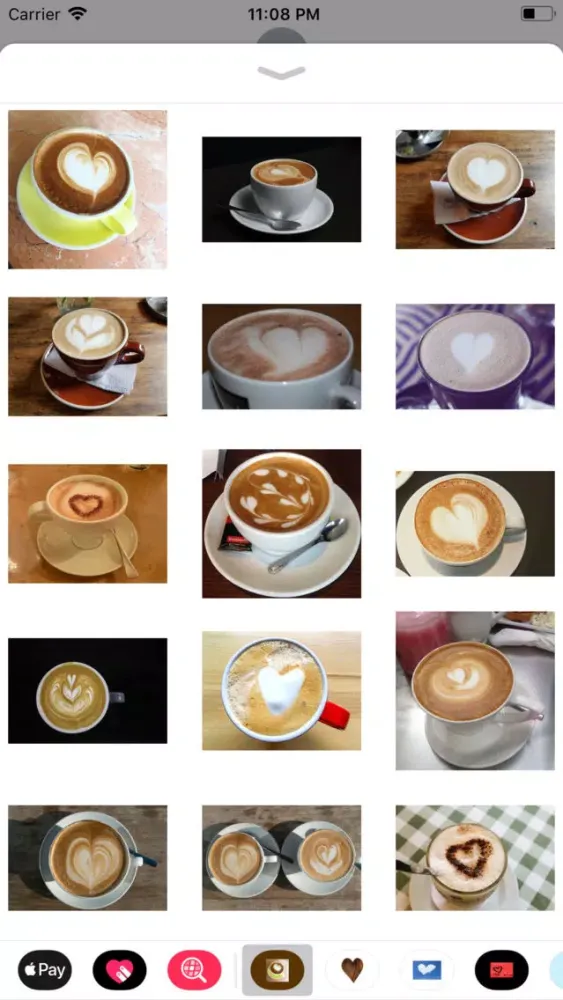 Coffee Hearts Sticker Pack应用截图