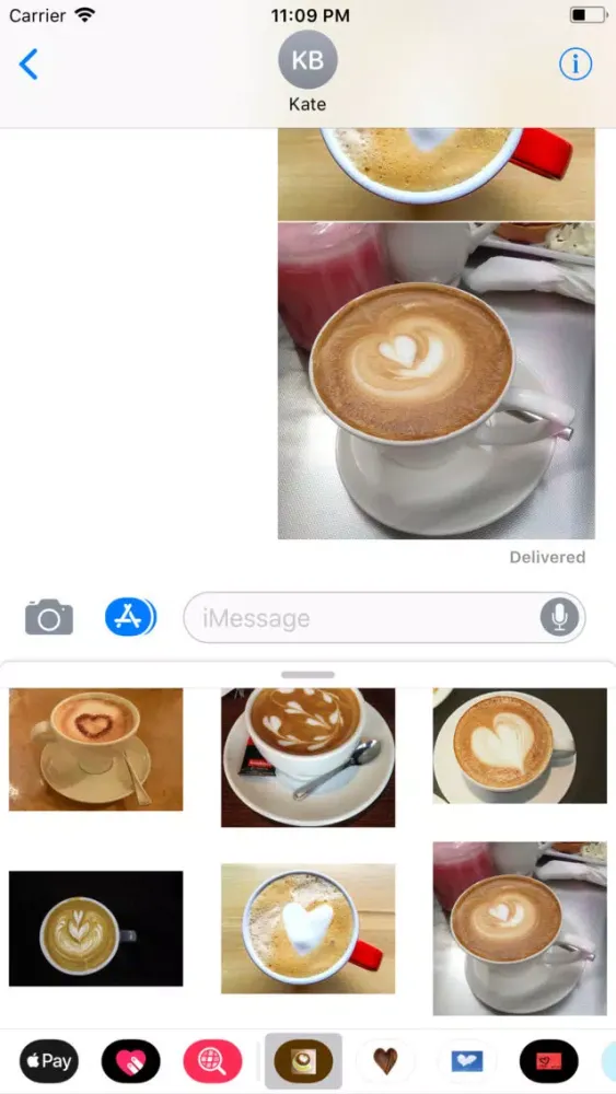 Coffee Hearts Sticker Pack应用截图