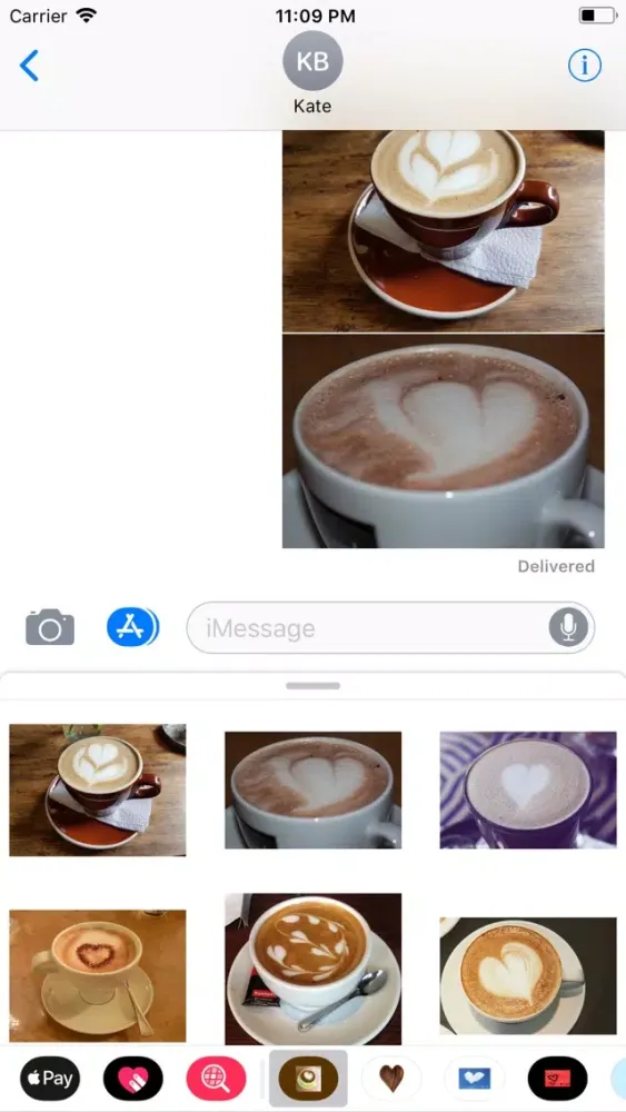 Coffee Hearts Sticker Pack应用截图