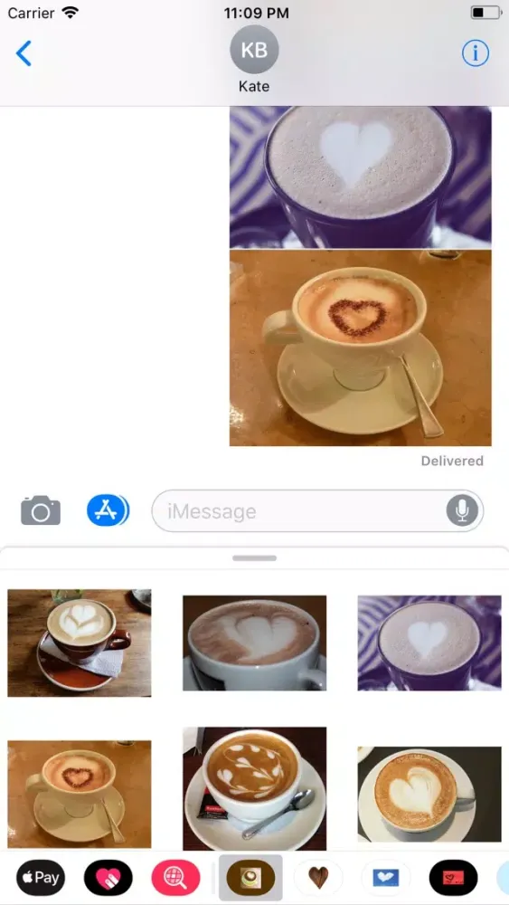 Coffee Hearts Sticker Pack应用截图