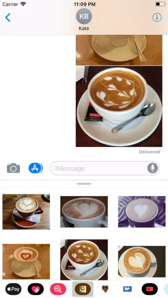 Coffee Hearts Sticker Pack应用截图