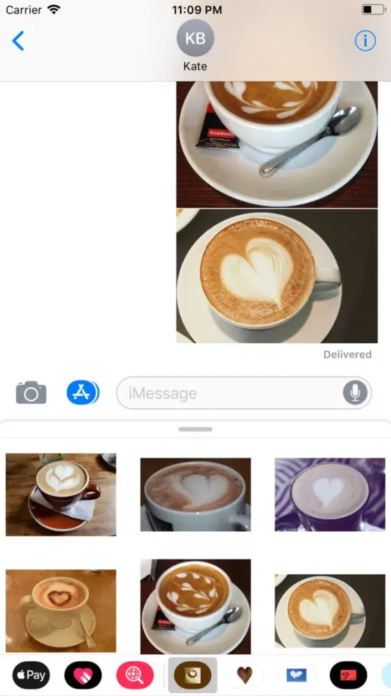 Coffee Hearts Sticker Pack应用截图