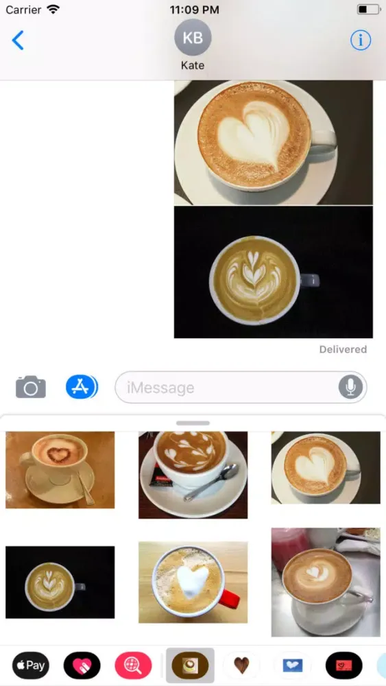 Coffee Hearts Sticker Pack应用截图