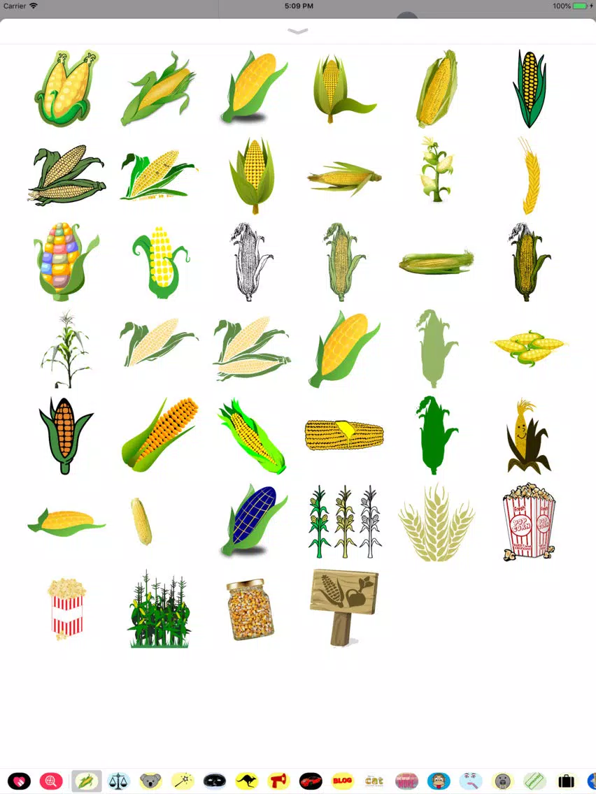 Corn Stickers iPad 應用截圖