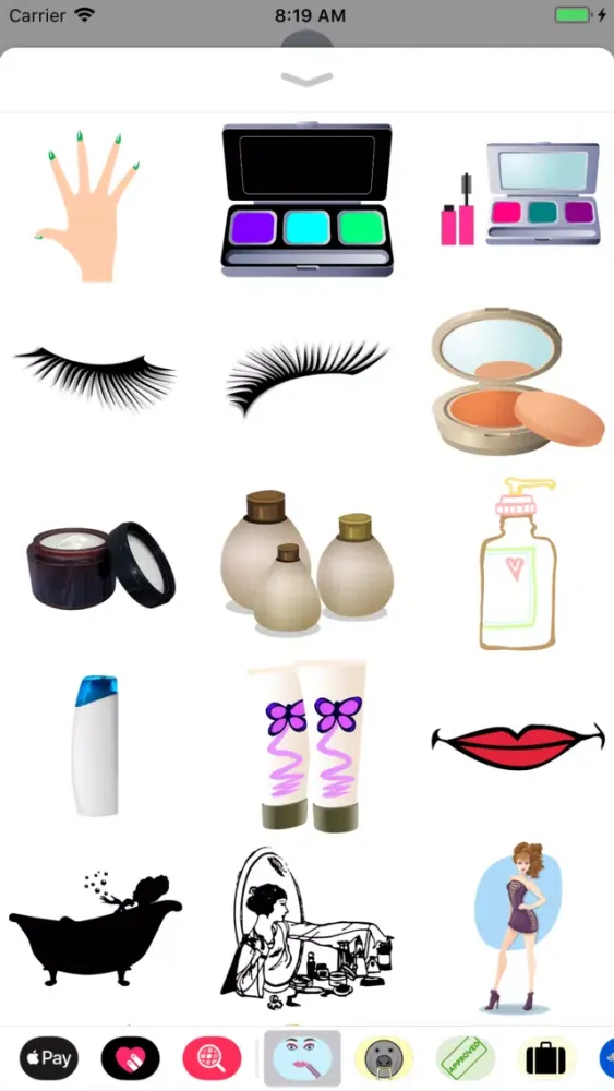 Lotsa Cosmetic Stickers سکرین شاٹس
