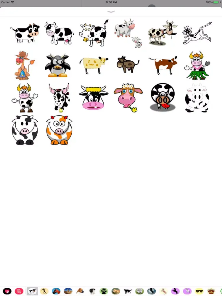 تصاویر Cow Sticker Pack iPad 