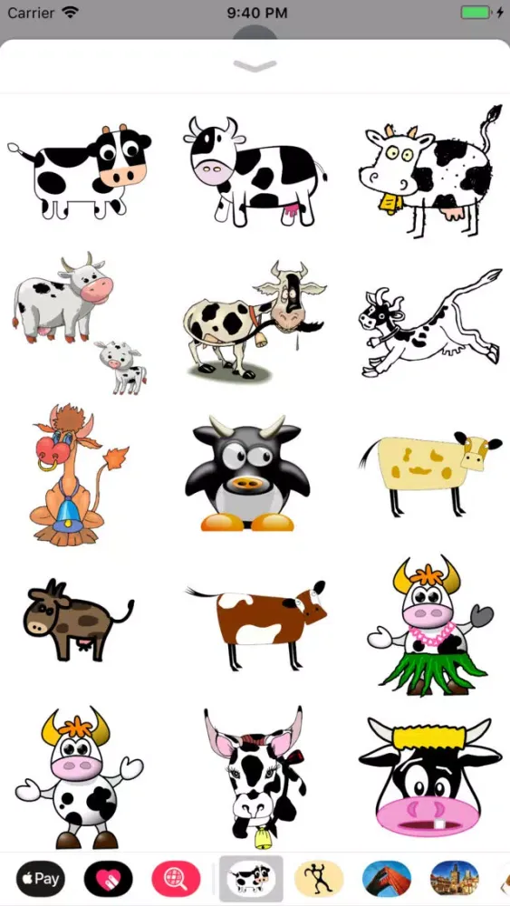 تصاویر Cow Sticker Pack