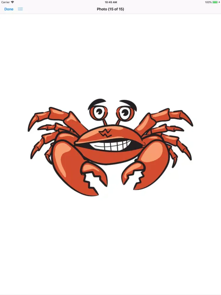 ภาพหน้าจอของ Crabby Crab Stickers iPad 