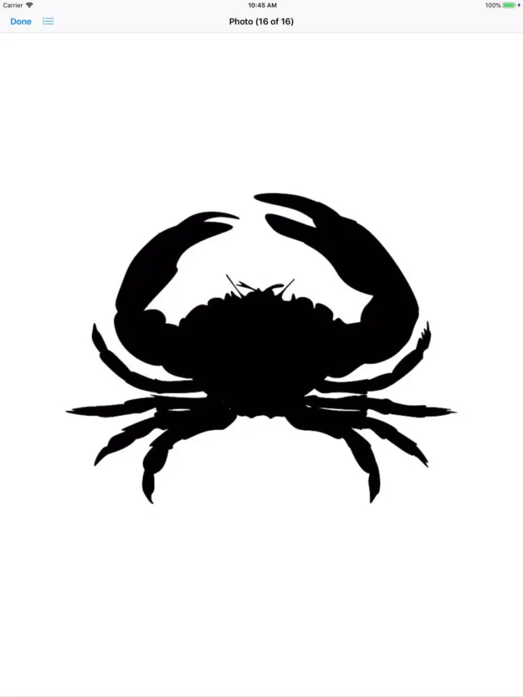 ภาพหน้าจอของ Crabby Crab Stickers iPad 