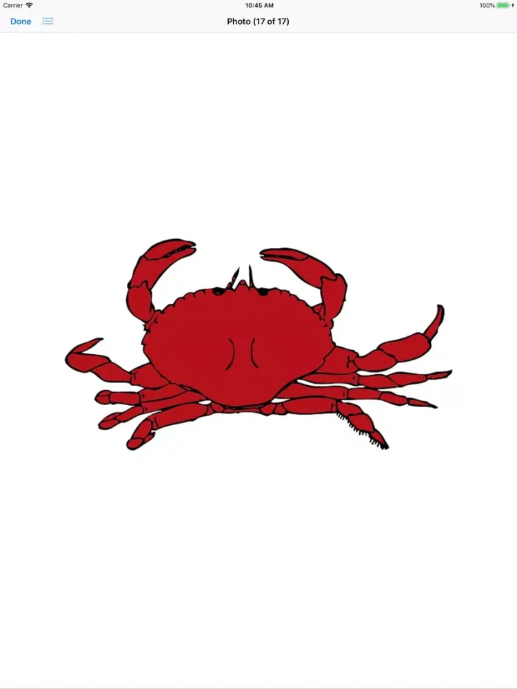 ภาพหน้าจอของ Crabby Crab Stickers iPad 