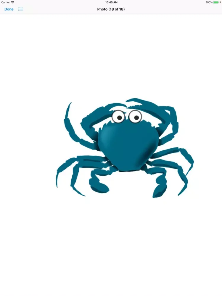ภาพหน้าจอของ Crabby Crab Stickers iPad 