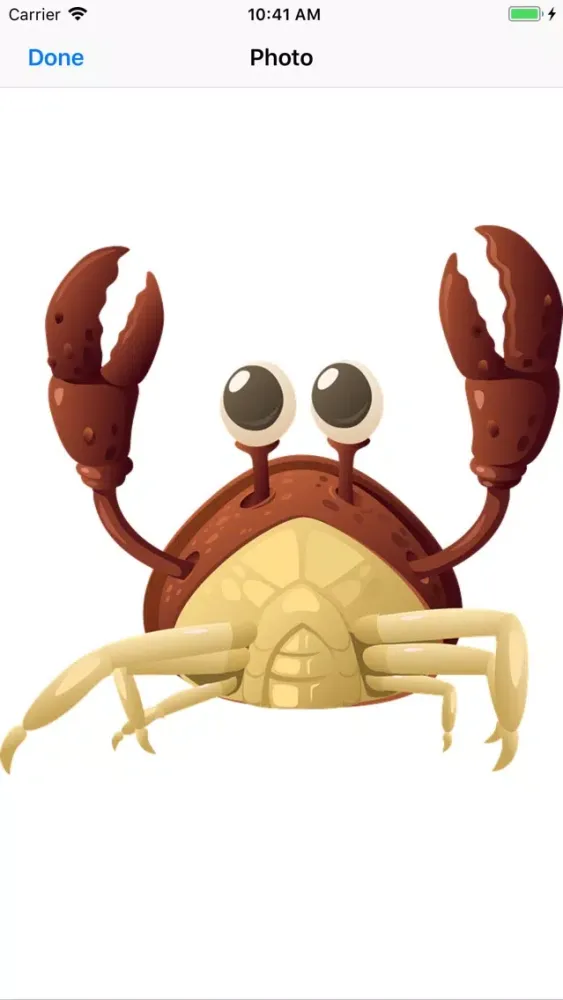 ภาพหน้าจอของ Crabby Crab Stickers