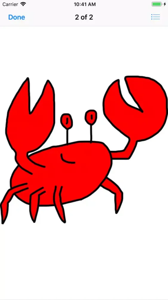 ภาพหน้าจอของ Crabby Crab Stickers