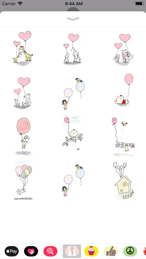 Cute Balloons Sticker Pack Screenshots
