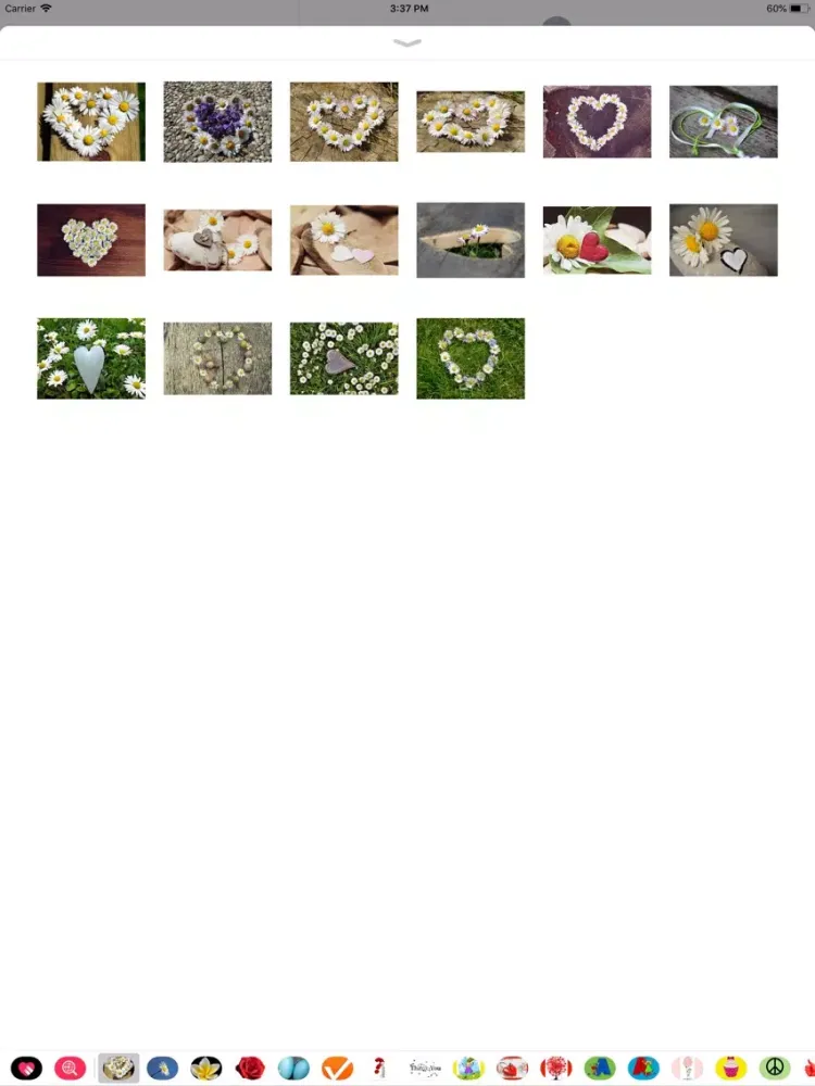 Capturas de pantalla de Daisy Hearts Sticker Pack iPad 