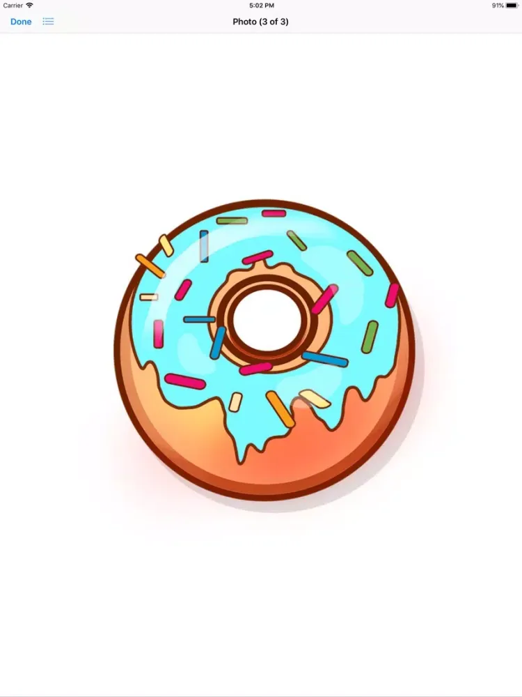 Capturas de tela do Decadent Donut Stickers iPad 