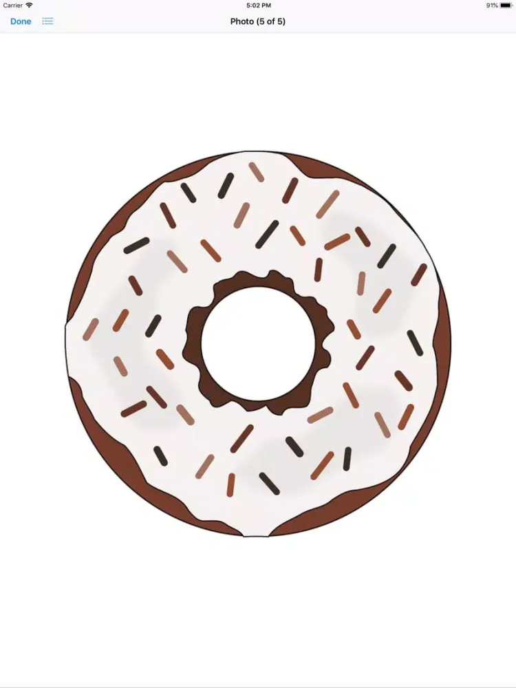 Capturas de tela do Decadent Donut Stickers iPad 