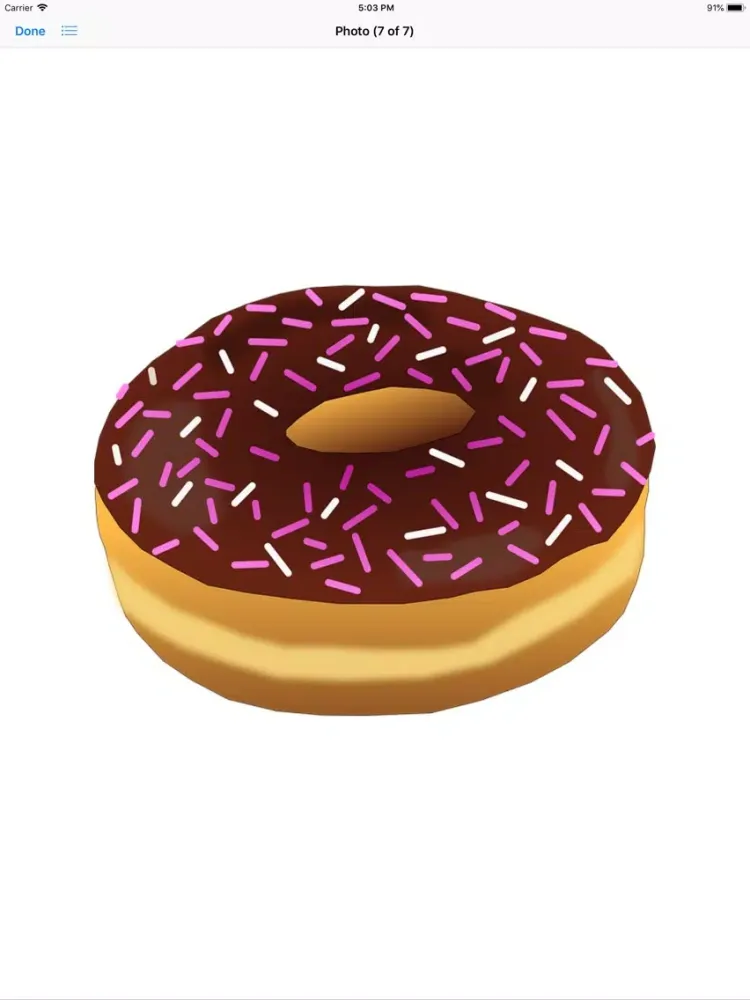 Capturas de tela do Decadent Donut Stickers iPad 