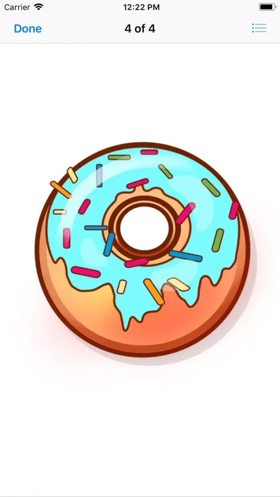 Capturas de tela do Decadent Donut Stickers