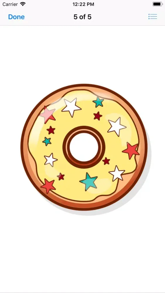 Capturas de tela do Decadent Donut Stickers