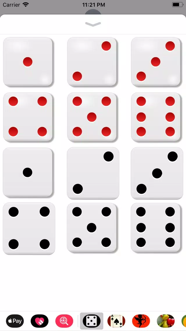 Capturas de pantalla de Dice Sticker Pack