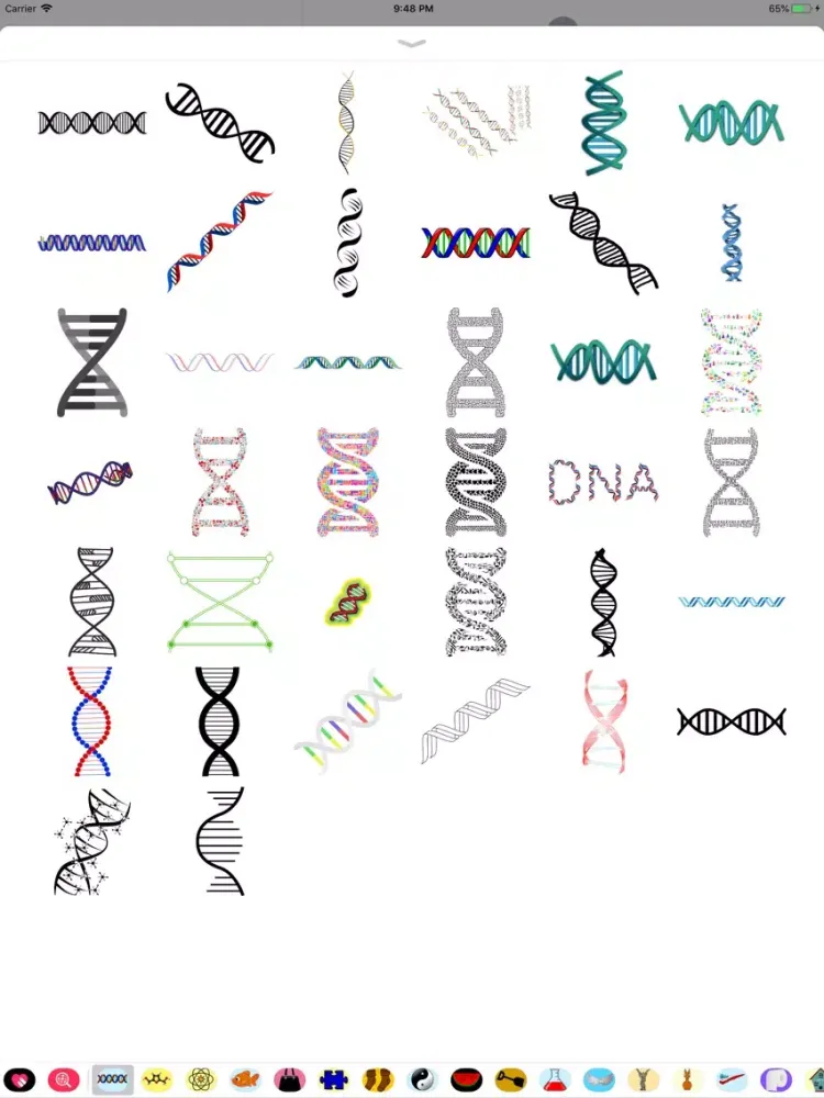 Скриншоты DNA Stickers iPad 