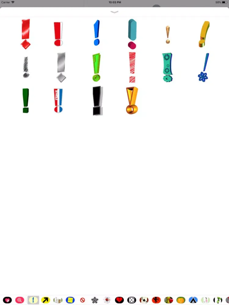 Exclamation Sticker Pack iPad  스크린샷