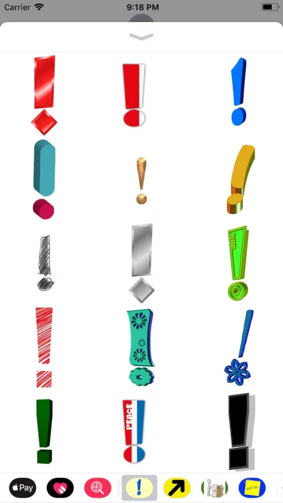 Exclamation Sticker Pack 스크린샷