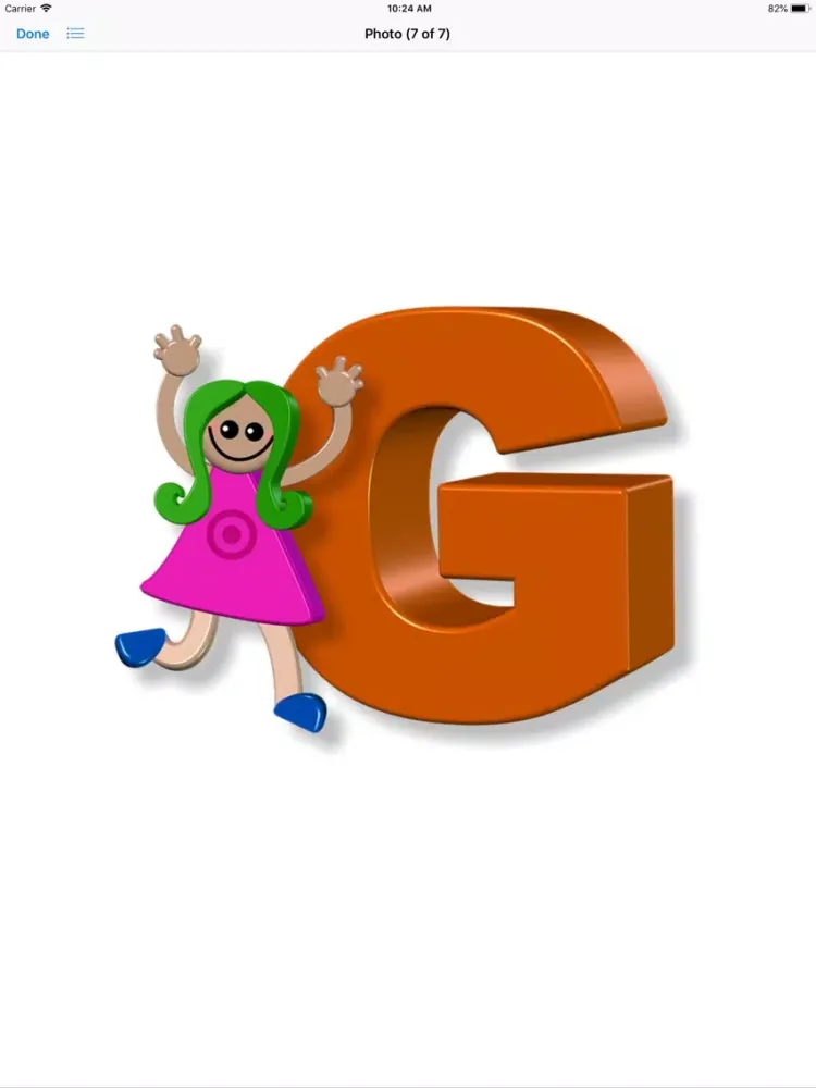 Girl Alphabet Sticker Pack iPad  Screenshots