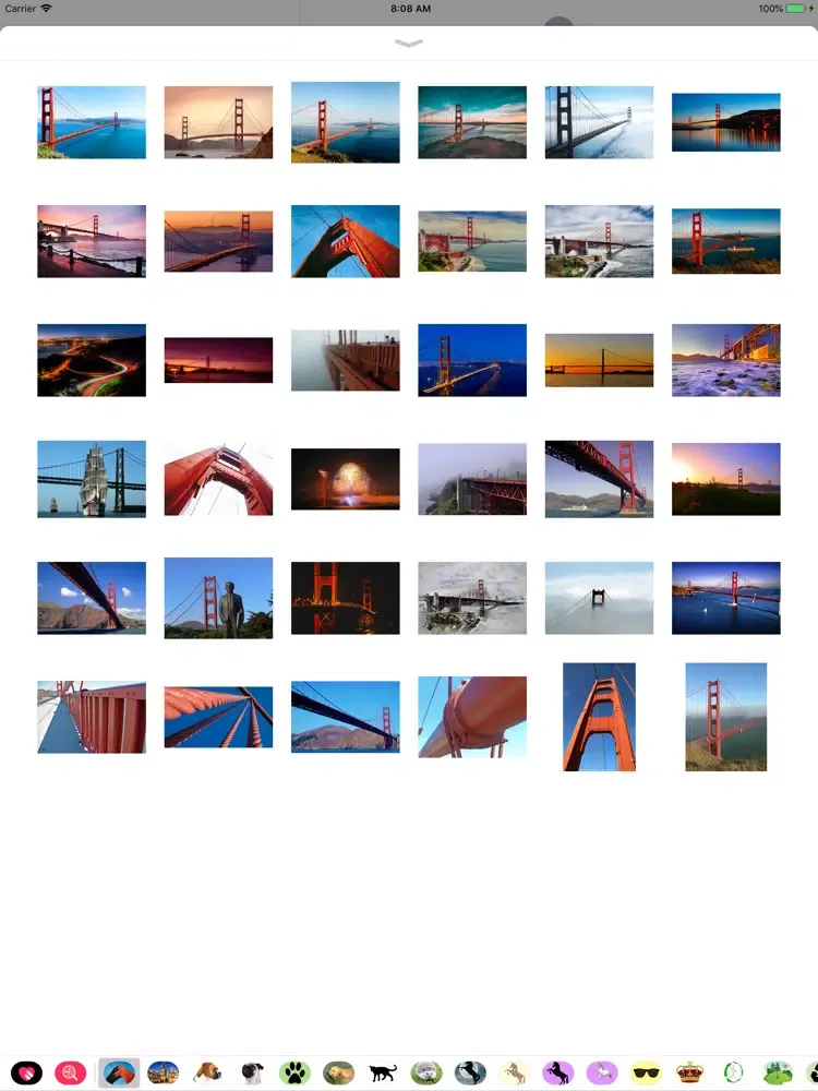 Golden Gate Bridge Stickers iPad  Screenshots